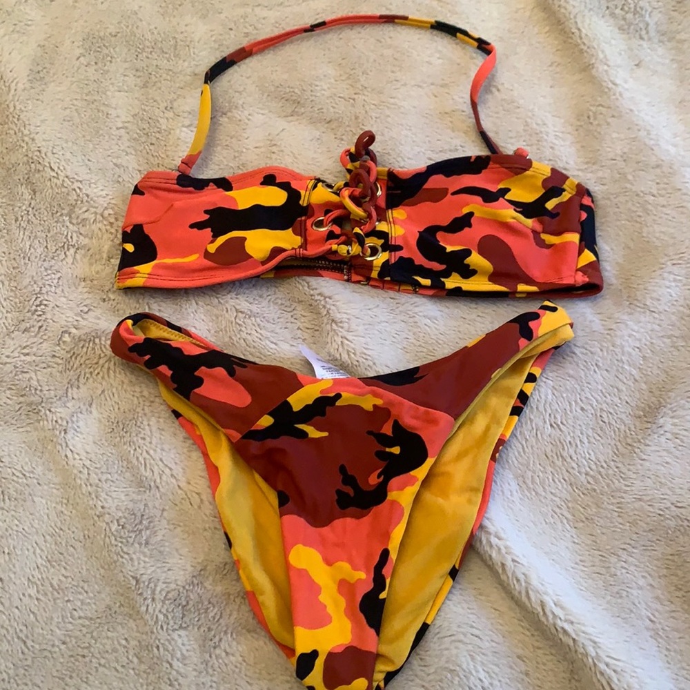 Orange Malibu dream girl 2-piece swim suit